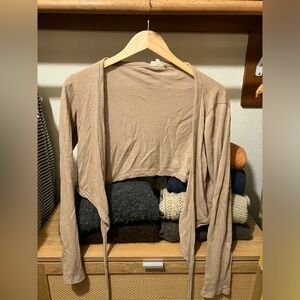 Nearly New OZMA Wrap Top in Tea